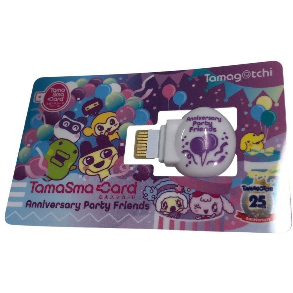 Tamagotchi Smart TamaSma Card Anniversary Party Friends 25th Anniversary Chip